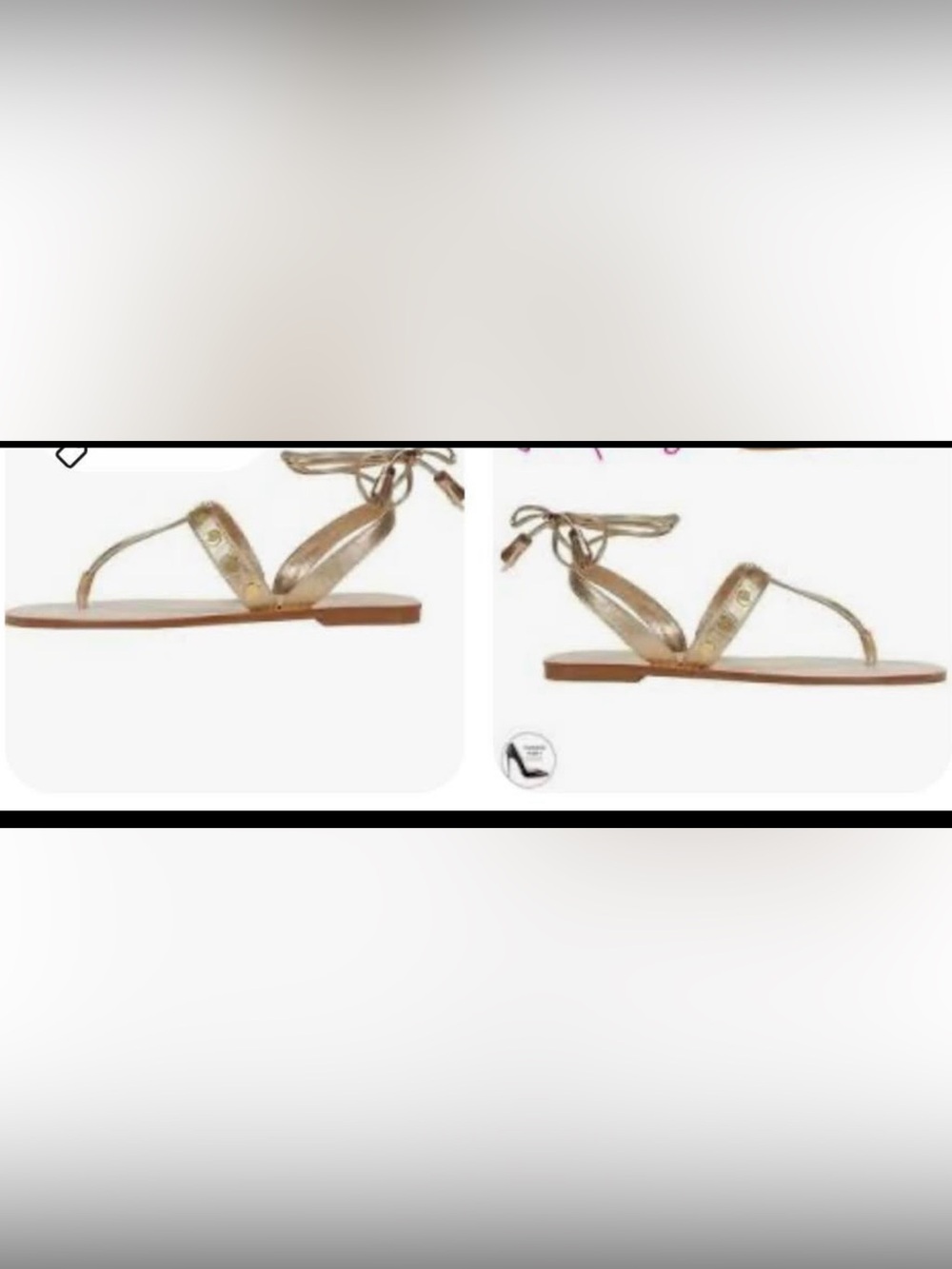 EXCELLENT MAY AS WELL BE NEW! LILLY PULITZER GOLD SANDALS.